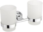 Mexen Tiber dupla fogkefetartó pohár, króm - 7050552-00 (7050552-00)
