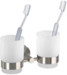 Wenko 19638100 - BOSIO MATT fogkefetartó 17, 5x9, 5 cm rozsdamentes acél/ezüst 19638100 (WE0558)