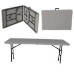 Pártystany-Jičín s. r. o Kerti asztal összecsukható HDPE 150cm szürke