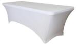  Elasztikus huzat téglalap alakú asztalhoz 240cm szín Fehér Színes: Fehér