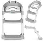 ECOTOYS Kék gyermek WC szűkítő lépcsővel, puha párnázott ülés, 12 hó+ (PP8001-GY)