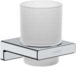 Hansgrohe AddStoris - Fogkefe- és fogkrémtartó, matt üveg/króm 41749000 (41749000)