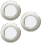 EGLO Fueva 6-Z matt nikkel LED mennyezetbe építhető lámpa szett (EG-901434) LED 3 izzós IP44 (901434)