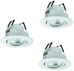 EGLO Saliceto-Z fehér LED mennyezetbe építhető lámpa szett (EG-902286) LED 3 izzós IP20 (902286)