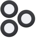 EGLO Fueva 6-Z fekete LED mennyezetbe építhető lámpa szett (EG-901425) LED 3 izzós IP44 (901425)