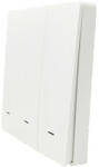 SmartWise Panoul frontal al comutatorului de perete SmartWise, alb, cu 3 butoane (SMW-ALK-BW3)