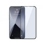 Baseus Folie de protectie Baseus 2x Sticla securizata 0, 3 mm Anti Blue Light cu cadru pentru intregul ecran iPhone 12 mini Negru (SGAPIPH54N-KB01)
