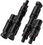 Anker Cablu conector de incarcare solara Anker Solix MC4 cu 2 porturi, Negru (A24V4011) - typec