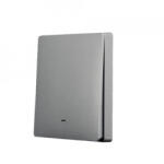 SmartWise Panoul frontal al comutatorului de perete SmartWise, gri deschis, 1 buton (SMW-ALK-BGY1)
