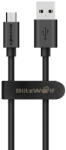 BlitzWolf Cablu pentru incarcare si transfer de date BlitzWolf BW-CB7, USB/Micro-USB, Quick Charge 3.0, 2.4A, 1m, Negru