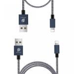 Dux Ducis Set 2 cabluri de date si incarcare Dux Ducis K Two , 1 x Lightning 100 cm 5V 2A si 1 x Lightning 20 cm5 5V 3A , albastru