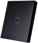 SmartWise T1R1B (R2) Comutator tactil de perete RF fara fir cu 1 cale (negru)