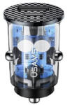 USAMS Incarcator auto USAMS CC127 C25 42.5 / 22.5W + PD20W albastru transparent