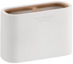 Gedy - Fogkefe tartó NINFEA fehér/bambusz 139802 (SH0027)