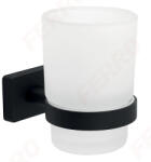 FERRO GRETA fogkefe tartó, matt fekete, AGR03BL