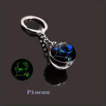 Kincsecske Kollekció Halak kulcstartó, sötétben világít