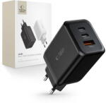 Tech-Protect C65W-2 2x USB-C + 1x USB-A Black (9490713934524)