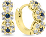 Brilio Silver Cercuri delicate placate cu aur cu pietre de zircon EA663Y