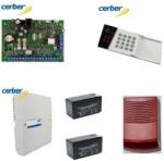 Cerber Kit alarma Cerber C52 cu sirena de exterior si doi acumulatori de 7Ah (Kit-C52Sir+acumulatori)