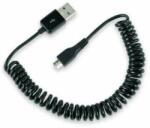  USB kábel (2.0), USB A hím - microUSB hím, 1m, sodrott, fekete