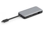 ASSMANN Stație de andocare USB-C pentru călătorii cu 7 porturi, max. 4K/60Hz cu HDR, HDMI, USB-A 3.2 Gen1, Ethernet Gigabit SD/Micro SD, PD 100W (DA-70916)