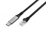 ASSMANN Cablul adaptor USB-A la RJ45 Cat. 6A S/FTP, 1 Gbit/s, USB 3.2 Gen1, LSZH, 15 m (AK-300600-150-S)