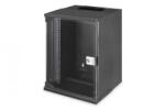 ASSMANN Dulap de rețea montat pe perete 10" 9U, SOHO PRO 460 x 315 x 300 mm, ușă din sticlă, negru, neasamblat, 30 kg (DN-49103)