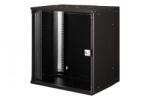 ASSMANN Dulap de rețea montat pe perete 19" 12U, SOHO PRO 595 x 540 x 400 mm, ușă din sticlă, negru, neasamblat, 60 kg (DN-49207)