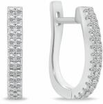 Brilio Silver Csillogó ezüst karika fülbevaló EA132W