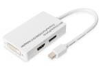 ASSMANN Cablul de împărțire DisplayPort, miniDP - DP+HDMI+DVIM/F, 0, 2 m, compatibil cu DP 1.1a, CE, alb (DB-340509-002-W)