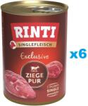 RINTI Singlefleisch Exclusive Goat Pure 6x400 g carne de capra, pentru caini