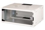 ASSMANN Dulap de rețea montat pe perete 19" 4U, SOHO PRO 240 x 540 x 400 mm, ușă din sticlă, gri, neasamblat, 60 kg (DN-49200)