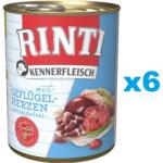 RINTI Kennerfleisch Poultry hearts pentru caine 6x800 g inimi pasare