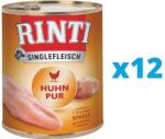 RINTI Singlefleisch Chicken Pure 12 x 400 g hrana monoproteica cu pui