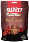 RINTI Singlefleisch Exclusive Snack Ostrich snack pentru caini cu strut 50 g