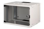 ASSMANN Dulap de rețea montat pe perete 19" 7U, SOHO PRO 370 x 540 x 400 mm, ușă din sticlă, gri, neasamblat, 60 kg (DN-49202)