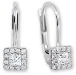 Soliter Brilio Gyengéd fehér arany fülbevalók kristályokkal 745 239 001 00553 0700000