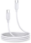 JOYROOM Cablu de date Joyroom S-CC060A9, 2x USB Type-C, PD 60W, 1m, Alb (6956116733704)