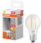 OSRAM E27 LED 3, 4W, 470 lm, 2700 K, melegfehér, dimmelhető, áttetsző üveg-40 W normál izzó helyett - Superstar+ Classic A filament (4099854084010)