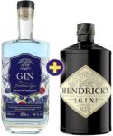 Hendrick's Gin Gin 0, 7l 41, 4% + Saint Aubin Blue Gin 0, 7l 38% szett