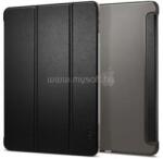 Spigen IPAD Pro 11 (2025) SMART FOLD tok álló, bőr hatású aktív FLIP, asztali tartó, FEKETE (ACS07025) (ACS07025)