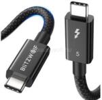BlitzWolf BW-HDC8 adatkábel Type-C - Type-C, 150cm, FEKETE (BW-HDC8_1.5M) (BW-HDC8_1.5M)