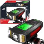 Carruzzo kerékpárlámpa lcd számláló 2 az 1-ben kürt (gt5904100217076)