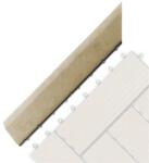 G21 Cumaru átvezető profil a WPC burkolócsempékhez, 38, 5 x 7, 5 cm sarok (bal) (PRL1LL)