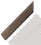 G21 Indiai teak átvezető profil a WPC burkolócsempékhez, 38, 5 x 7, 5 cm sarok (bal) (PRL2LL)