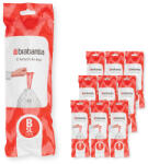 Brabantia PerfectFit szemeteszsák, kihúzható/papírtartó, B méret, 5 literes, 200 darabos, dobozos, fehér (1005564)