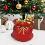  Karácsonyfatalp - mikulászsák - műkő - 41, 5 x 31 x 42, 5 cm (58592)