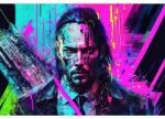  Poszter Cyberpunk 2077 Keanu Reeves Absztrakt, 61x90cm, poszter2820, Többszínű (poster2820)