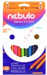 Nebulo Színes ceruza készlet, Jumbo háromszög, 12 színes, Nebulo JSZC-TR-12 (30080)