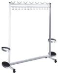 Kerkmann Multiline sorba szerelhető mobil kabáttartó, hossza 140 cm